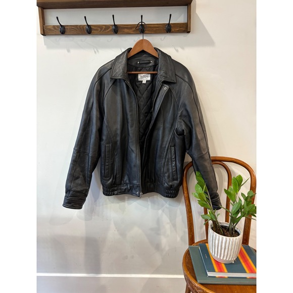 Wilsons Leather Other - Wilsons Leather M. Julian Black Leather Bomber Jacket